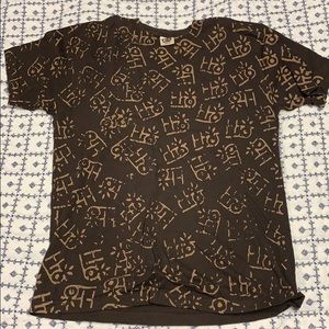 Brown Habitat skate tee size medium